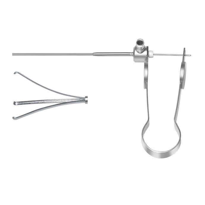 Затискач каменів; напівжорсткий; з пружинною рукояткою U-тип; Ø 3,0мм, 400мм. Tontarra Medizintechnik GmbH.